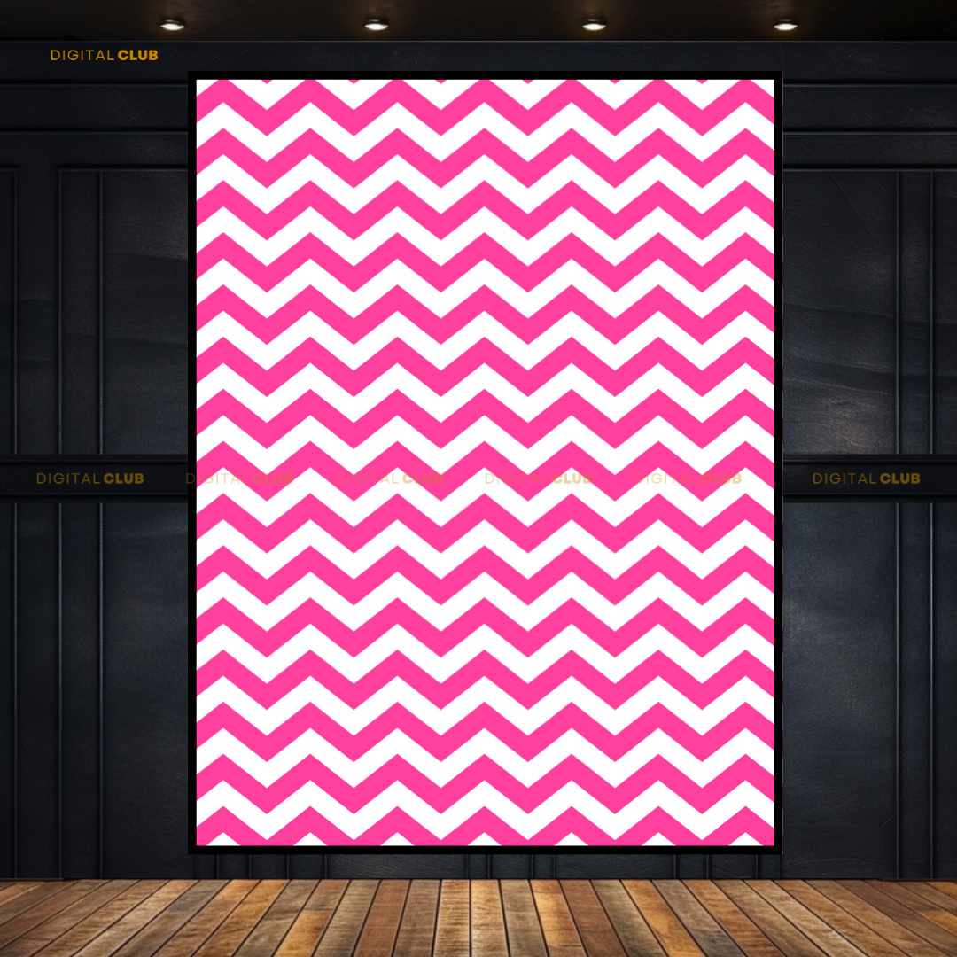 Pink Lines - Seamless Pattern - Premium Wall Art