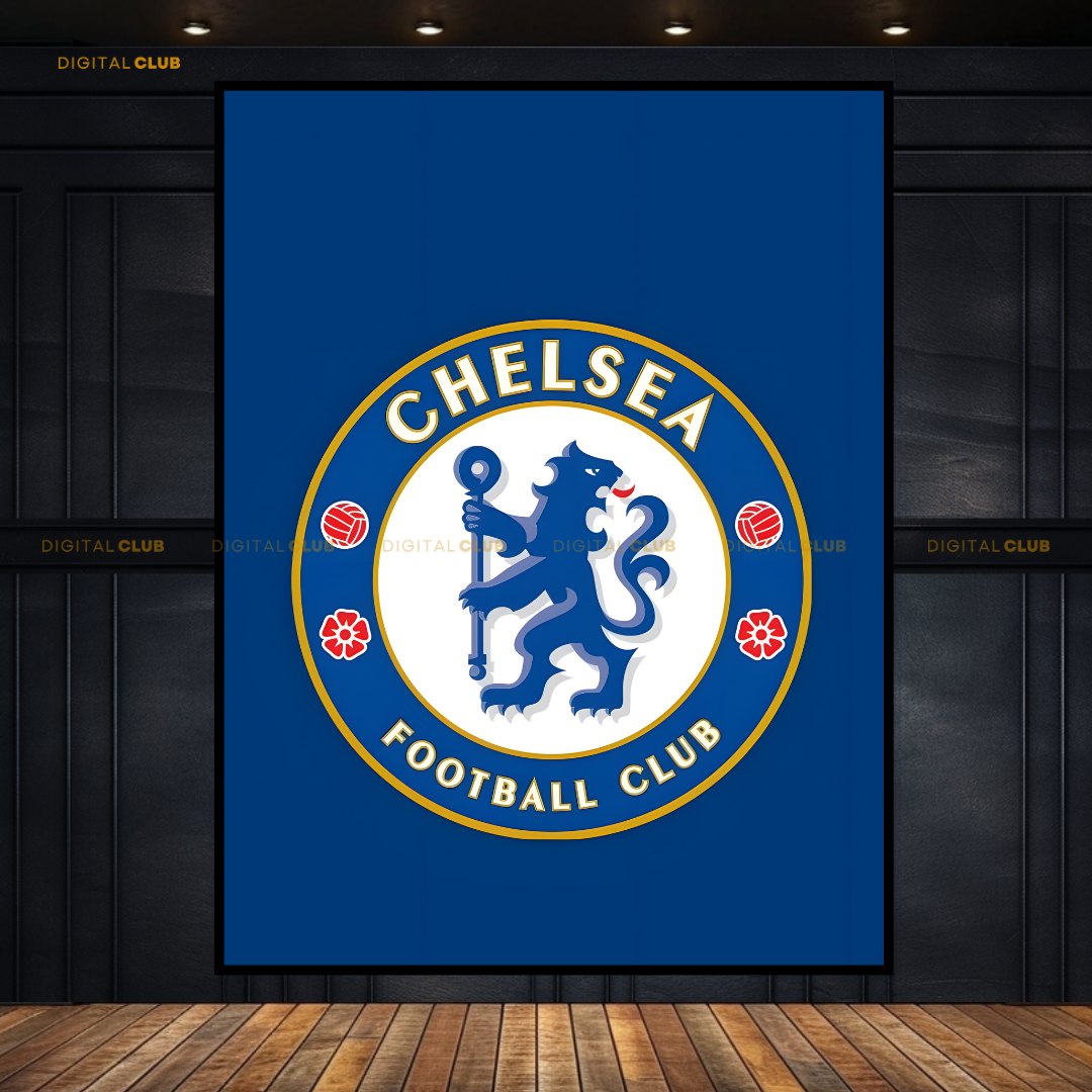 Chelsea FC - Logo Artwork - Premium Wall Art