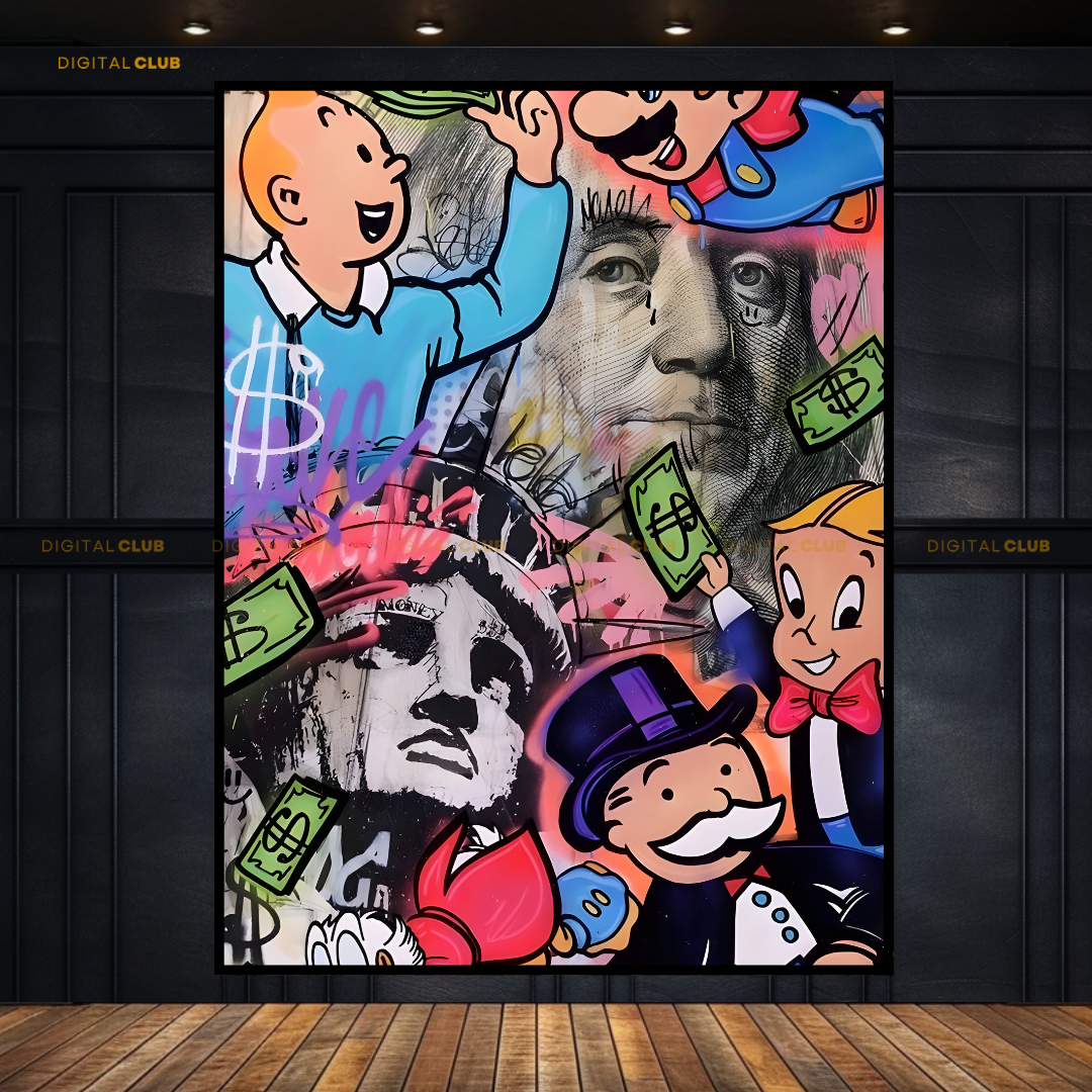 Tin Tin - Pop ART - Premium Wall Art