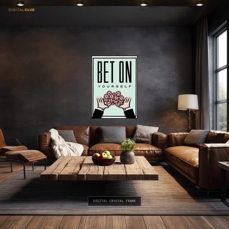 Bet on Yourself Poker Premium Wall Art