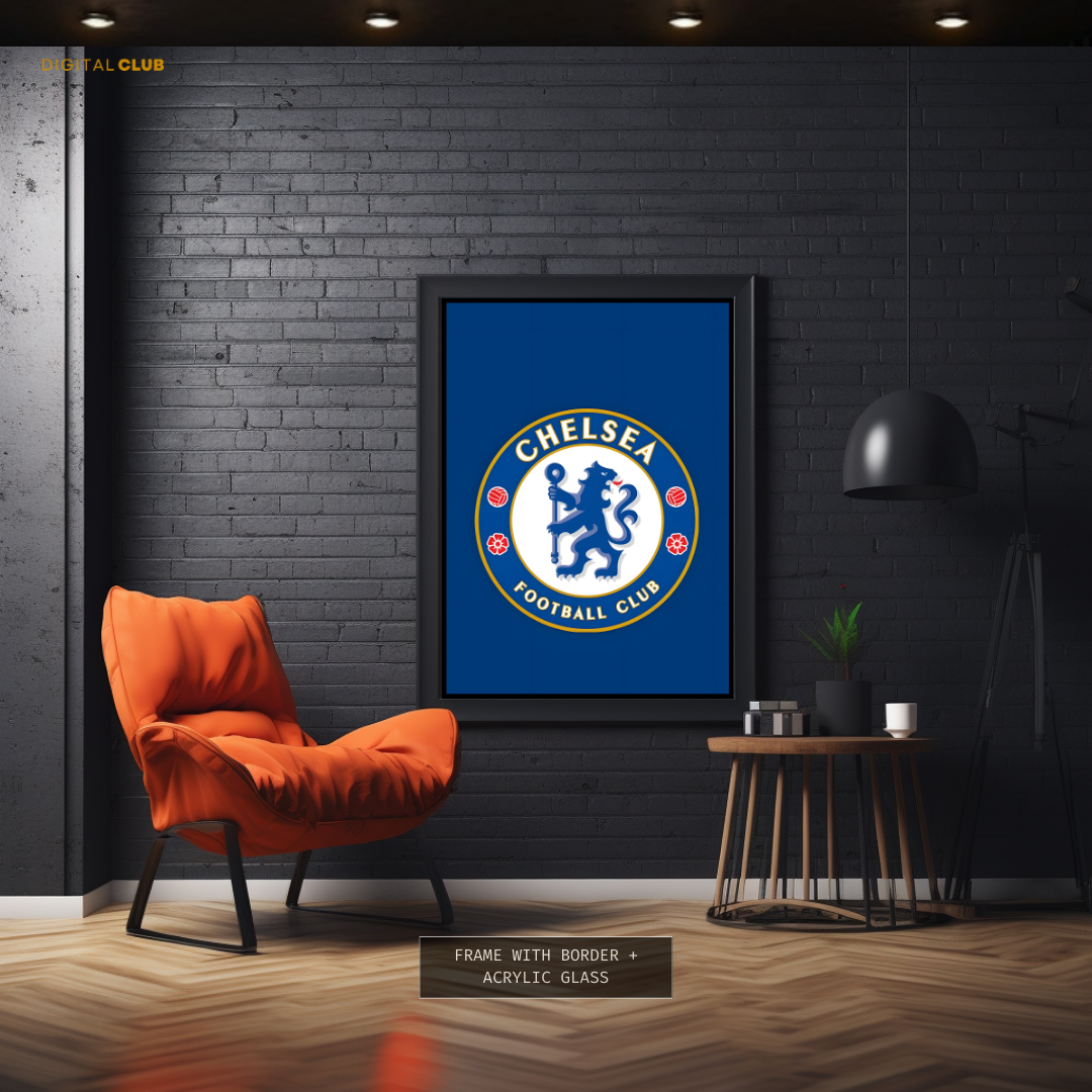 Chelsea FC - Logo Artwork - Premium Wall Art