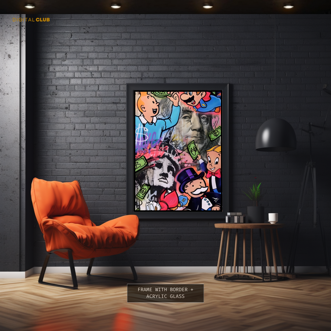 Tin Tin - Pop ART - Premium Wall Art