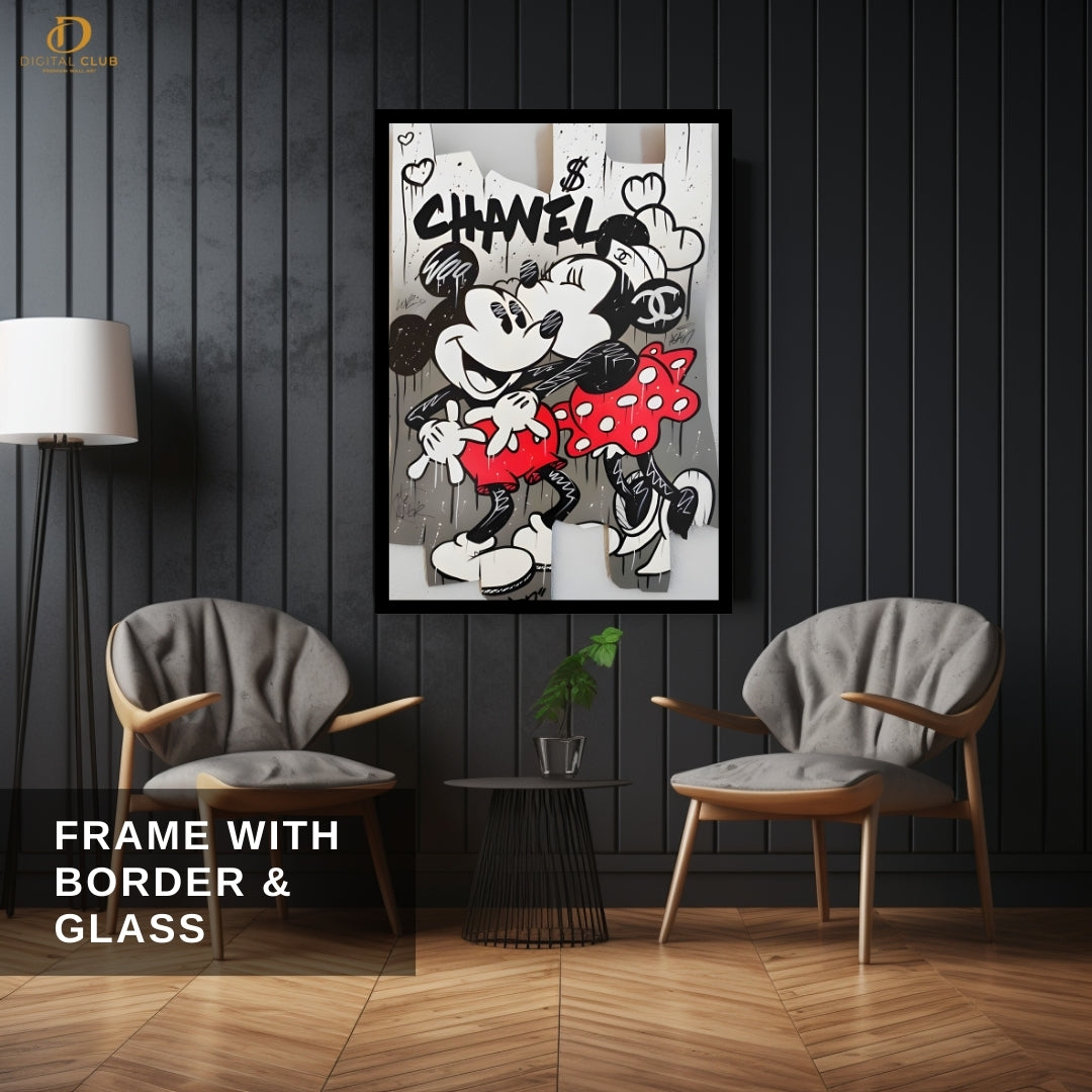 Mickey & Minnie - Disney - Premium Wall Art