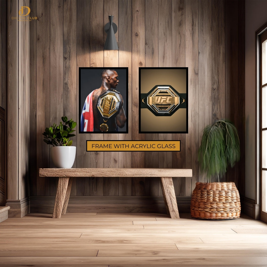 Adesanya UFC Champ - 2 Panel Wall Art