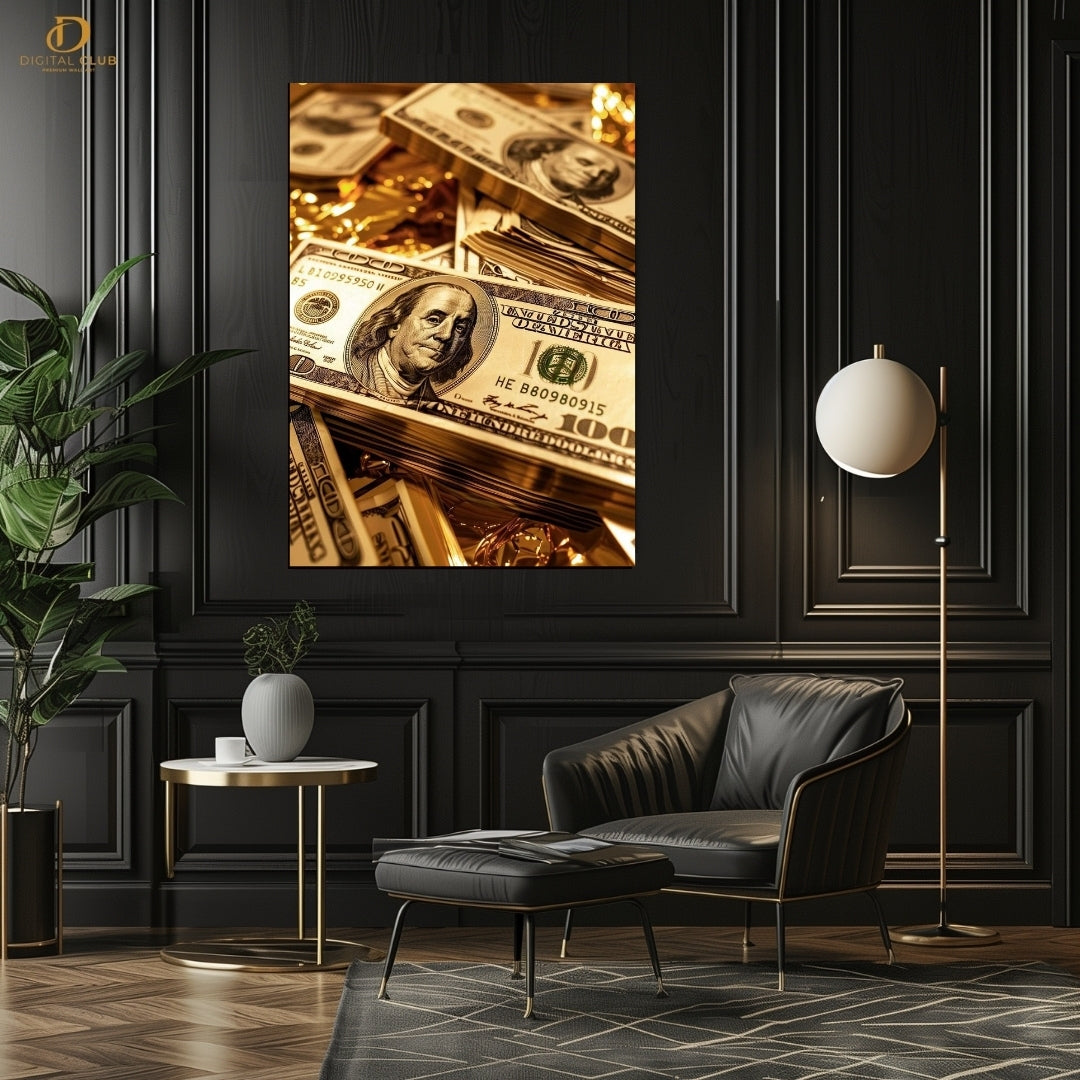 Gold Dollars-Premium Wall Art