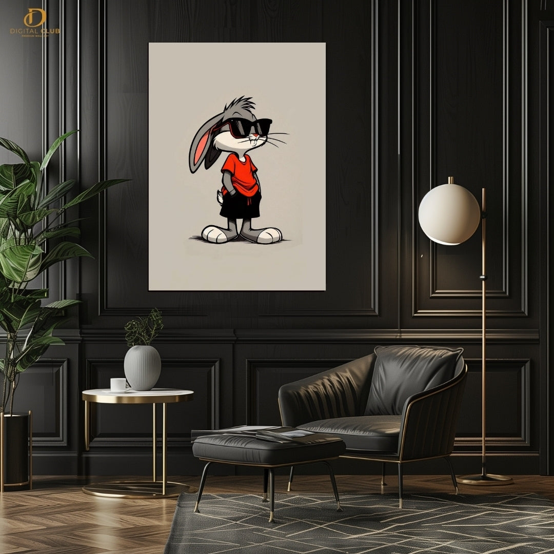 Bunny Cartoon- Premium Wall Art