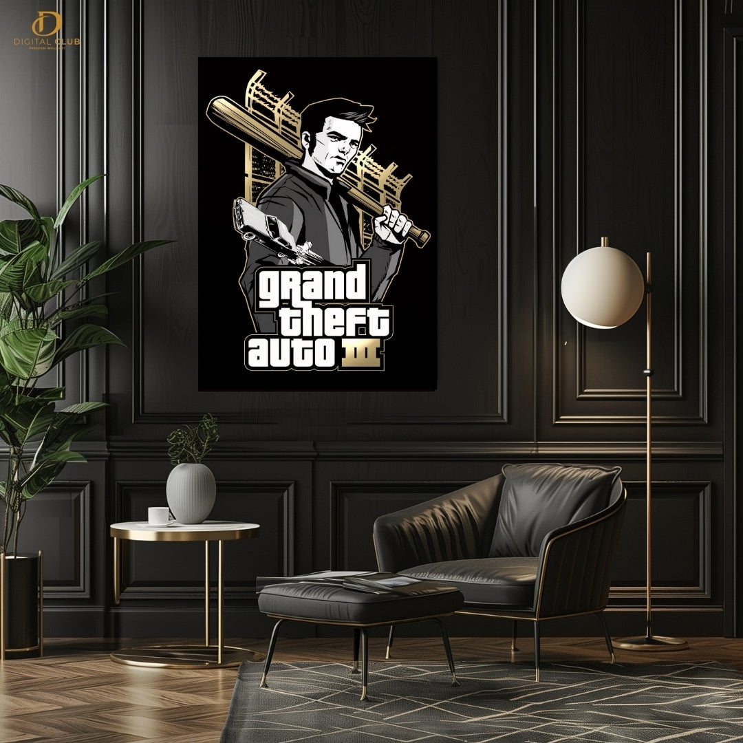 GTA 3 - Gaming -Premium Wall Art