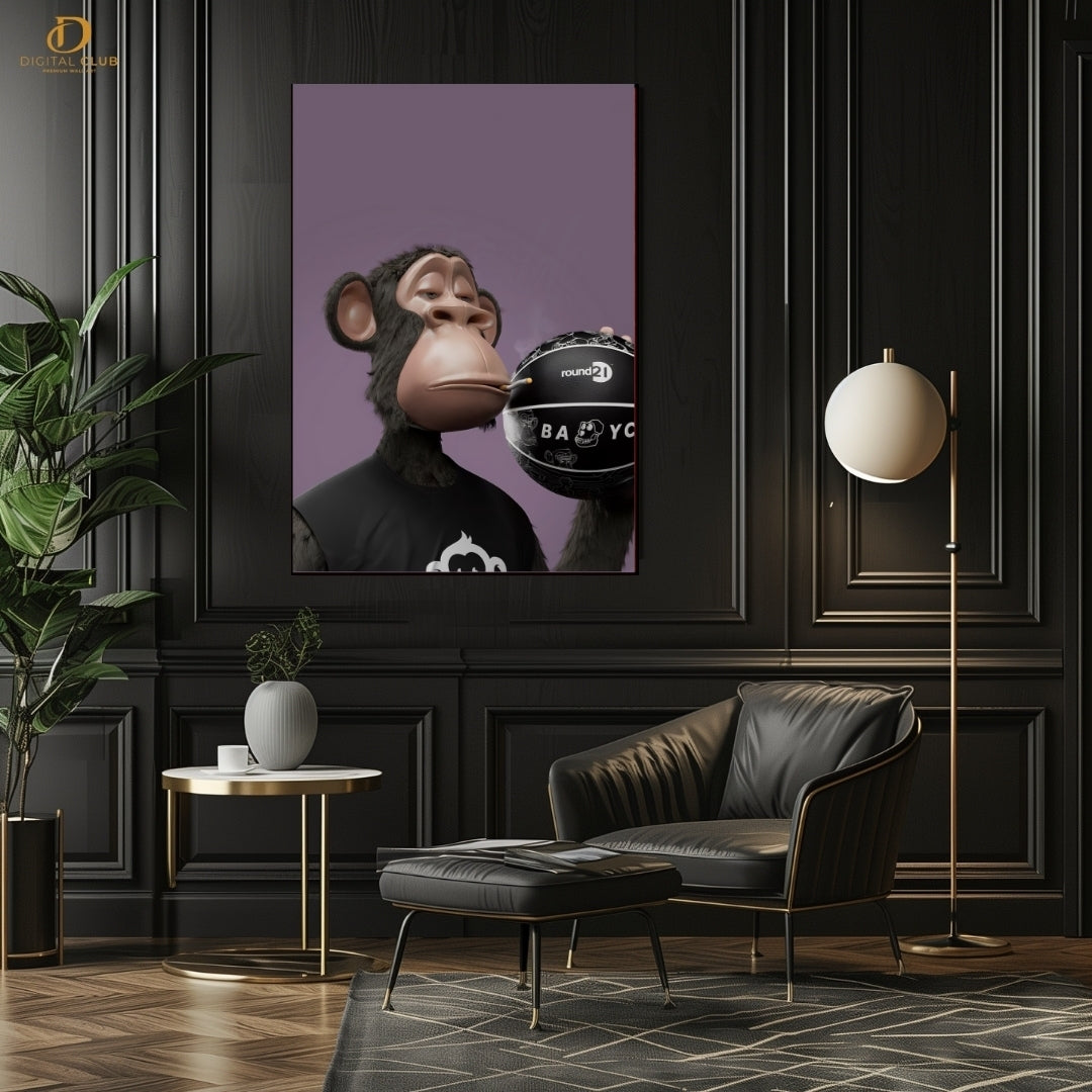 Ape BasketBall NFT - Premium Wall Art