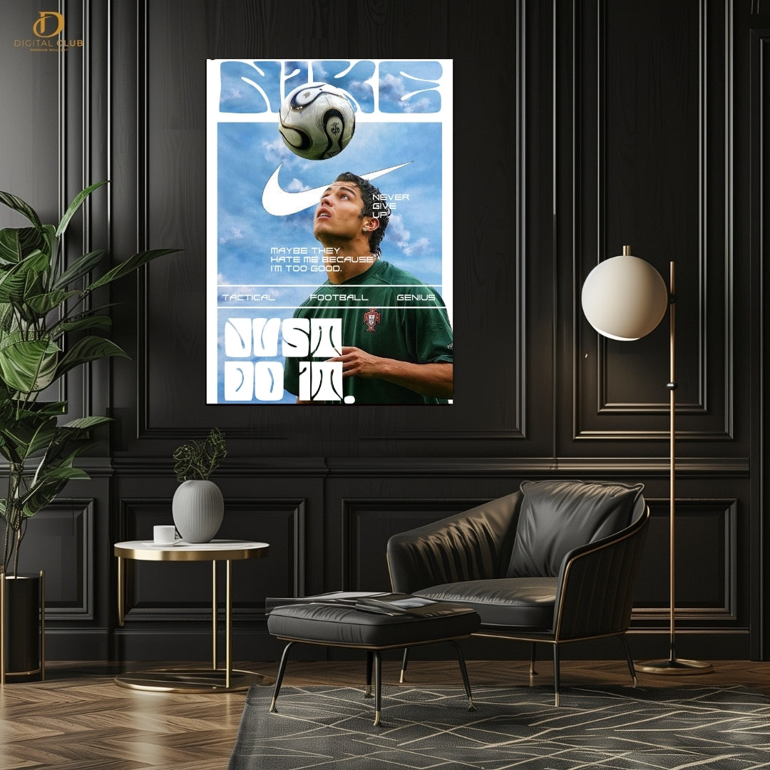 Young Ronaldo - Football - Premium Wall Art