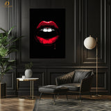 Red Lips Artwork- Premium Wall Art