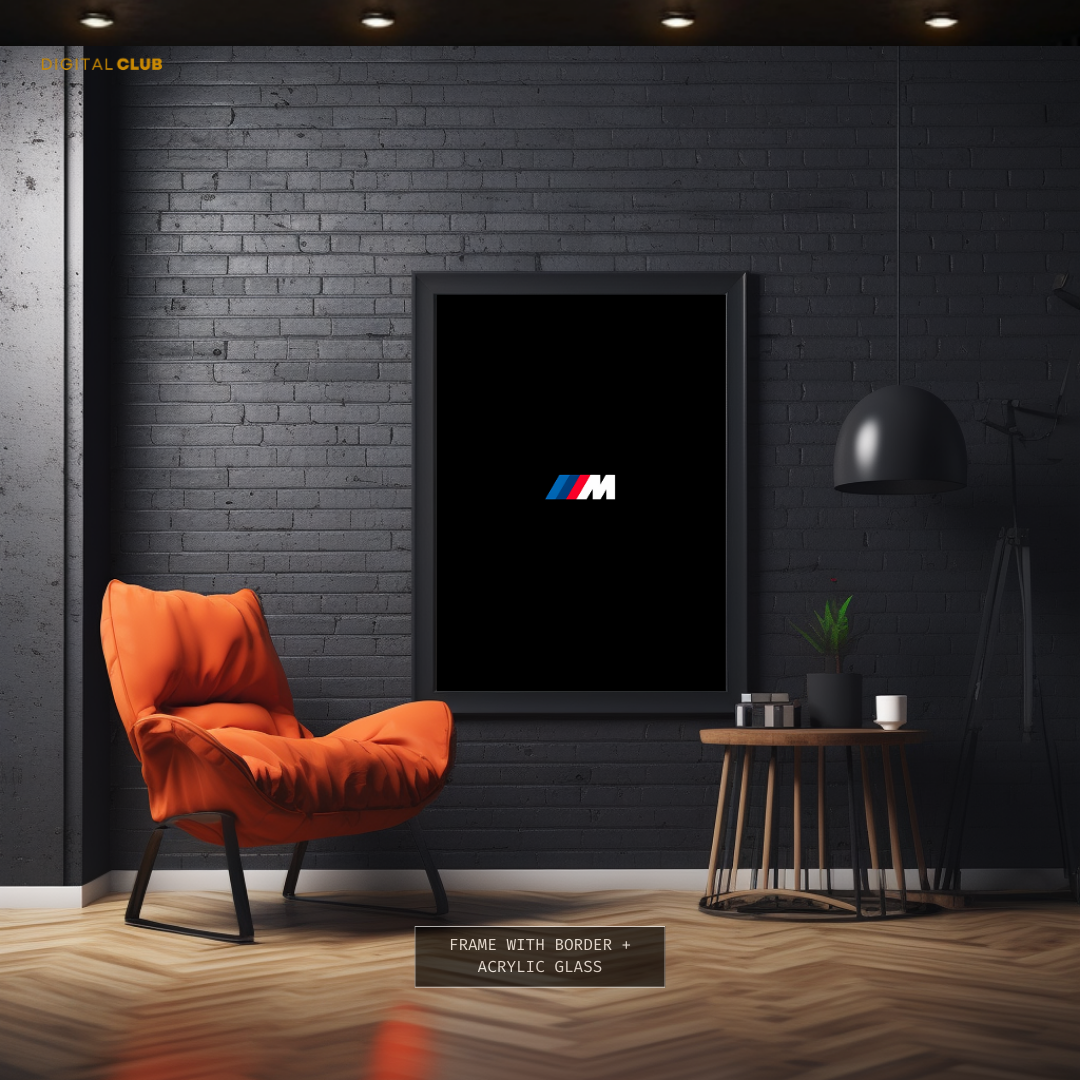 BMW M3 Logo Premium Wall Art