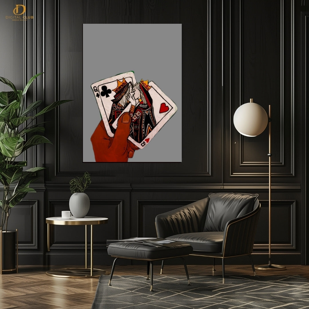 Kissing Cards- Premium Wall Art