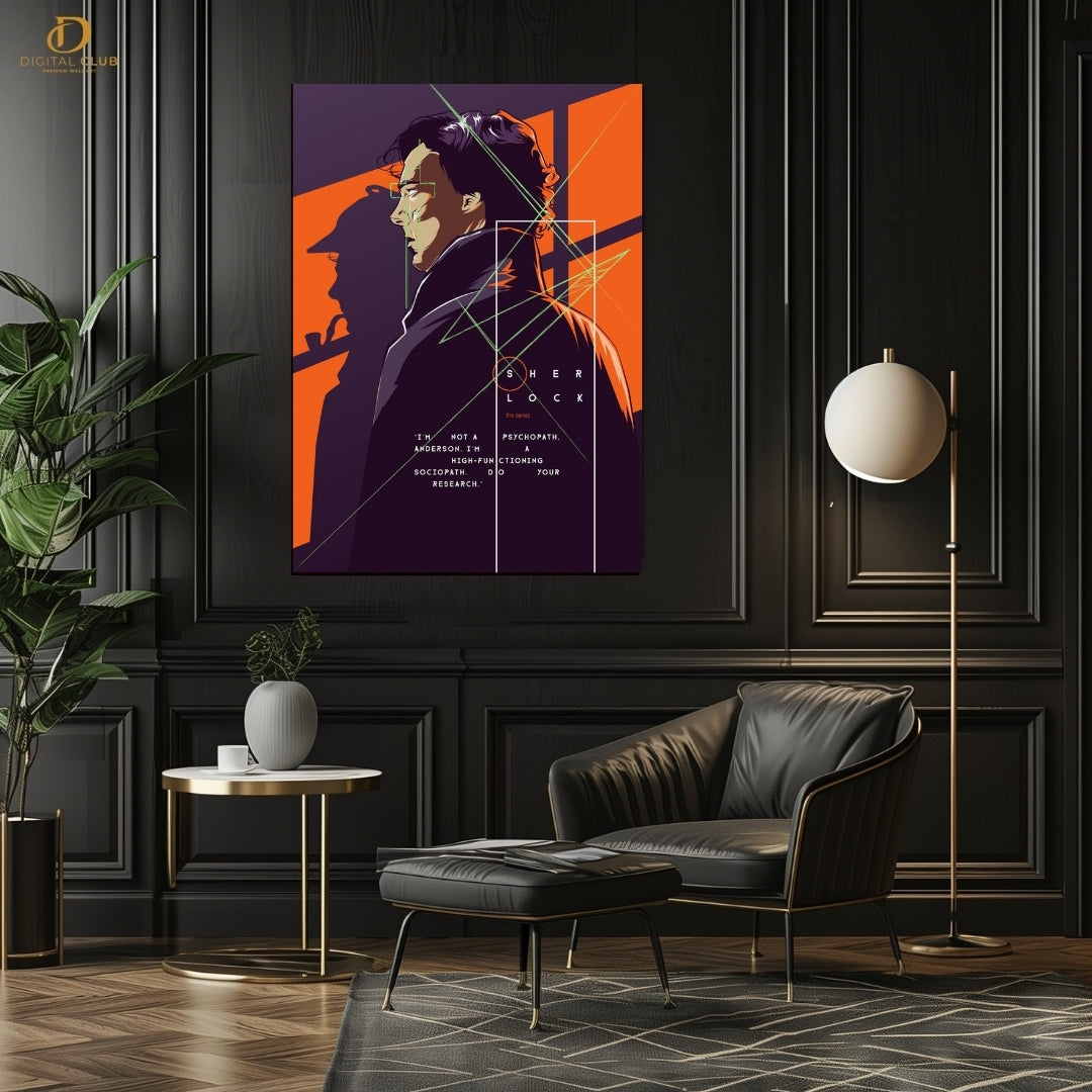 Sherlock Poster - Movie- Premium Wall Art