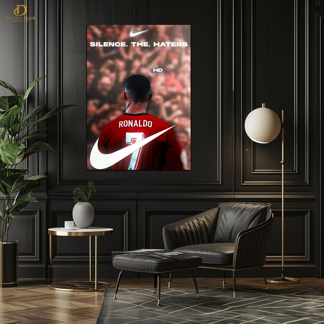 Ronaldo Quote- Football - Premium Wall Art