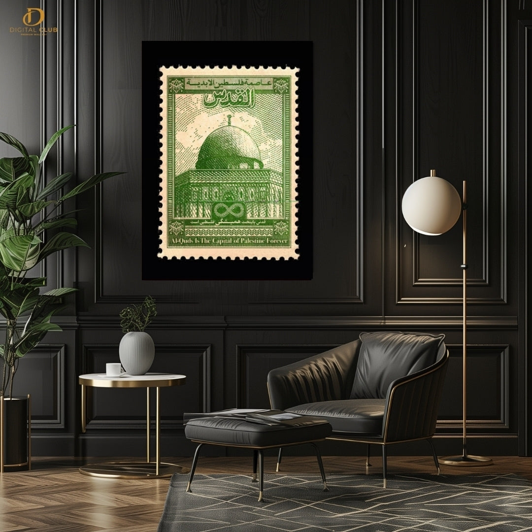 Palestine Stamp - Premium Wall Art