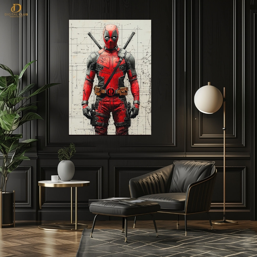 DEADPOOL GRAPHICS - Premium Wall Art