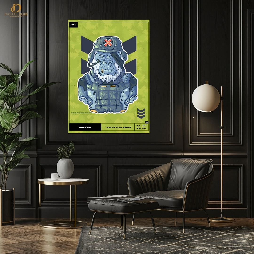 Army Ape NFT - Premium Wall Art