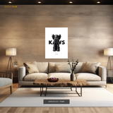 Kaws Figurine Sitting Premium Wall Art