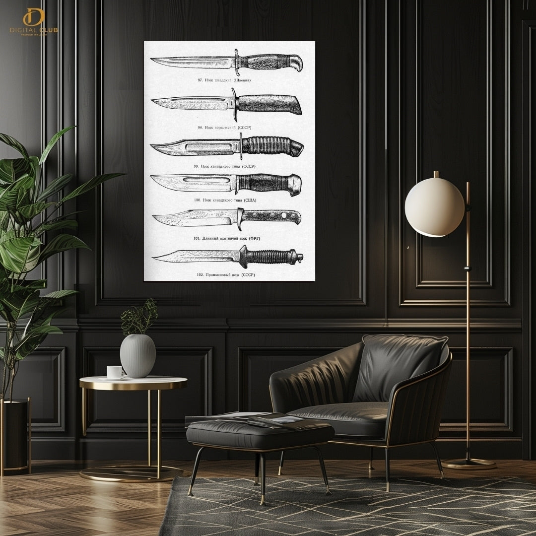 Knifes Collection - Premium Wall Art