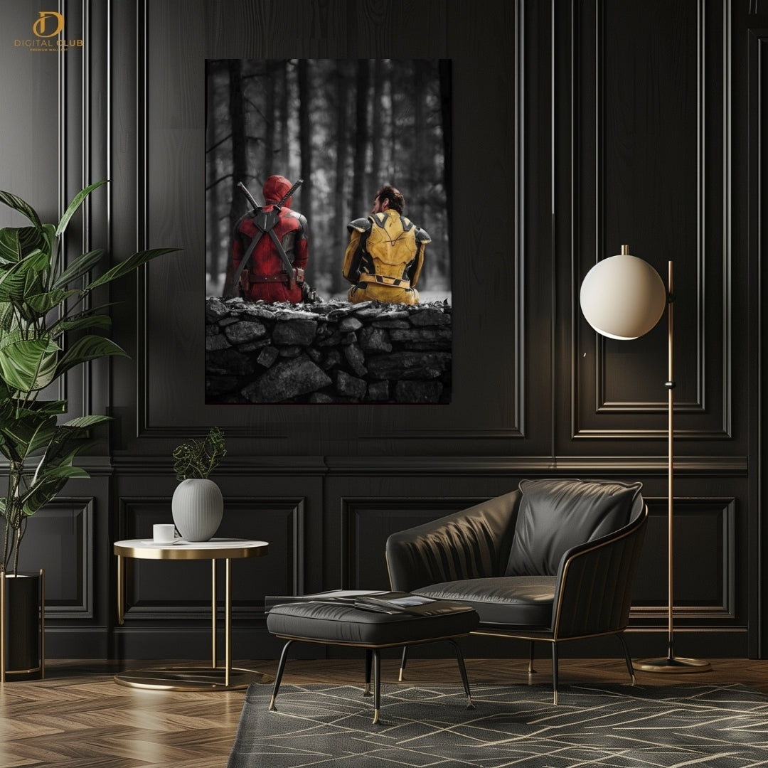 Deadpool X Wolverine  Movie - Premium Wall Art