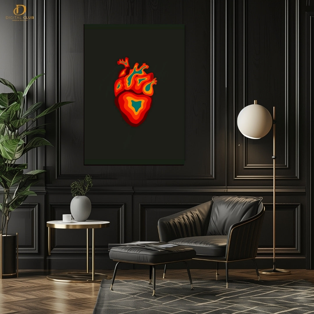 Heart Graphic - Premium Wall Art