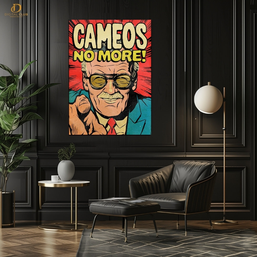 Stan Lee-Cameos No More- Premium Wall Art