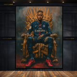 Neymar Jr Throne Premium Wall Art