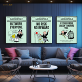 Monopoly Quote Artwork 3 - 3 Panel Wall Art