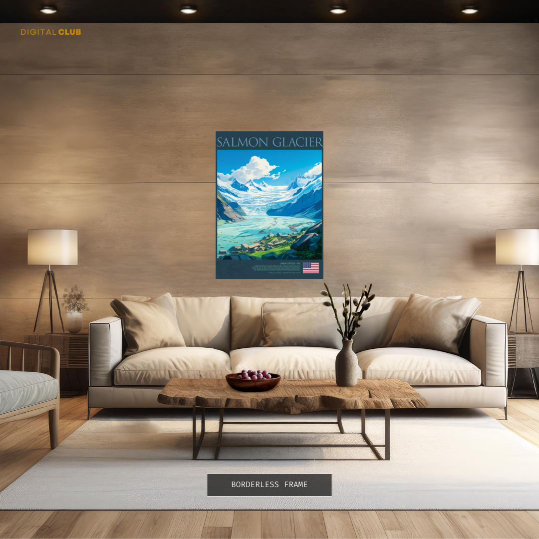 Salmon Glacier USA Premium Wall Art