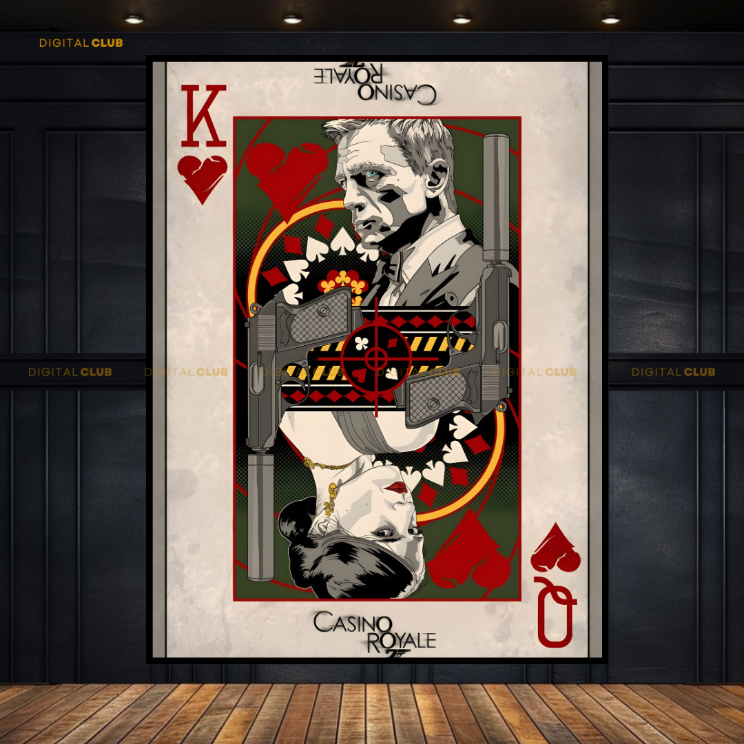 James Bond Casino Royale Movie Premium Wall Art