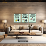 Monopoly Quote Artwork 3 - 3 Panel Wall Art