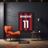 Ibrahimovic 11 - Football - Premium Wall Art