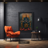 Neymar Jr Throne Premium Wall Art