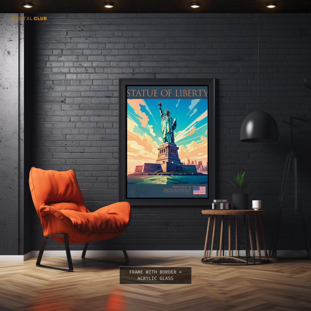 Statue of Liberty USA Premium Wall Art