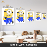 Minions - Cartoon - Premium Wall Art