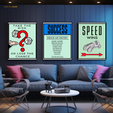 Monopoly Quote Artwork 4 - 3 Panel Wall Art