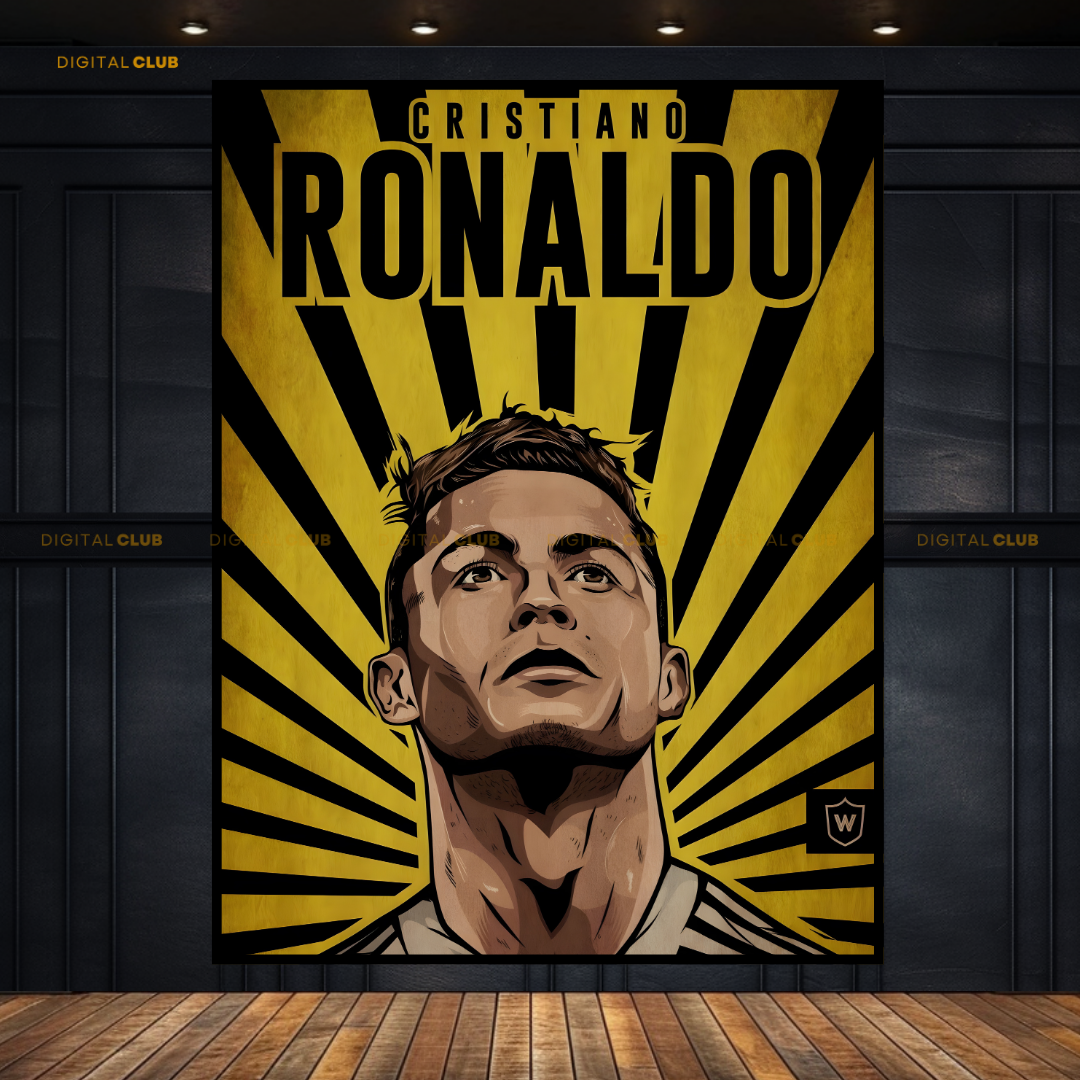 Cristiano Ronaldo Poster Premium Wall Art