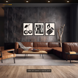 Chill Retro Artwork - 3 Panel Wall Art