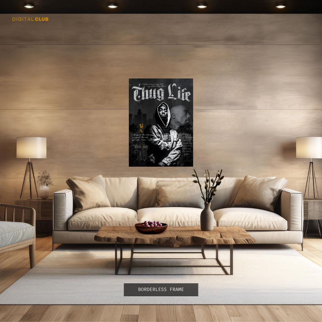 Tupac - Thug Life - Premium Wall Art