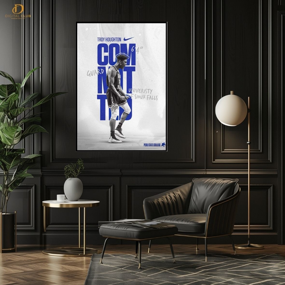 TROY HOUGHTON  - Basketball - Premium Wall Art