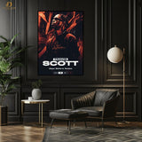 Travis Scott Graphic Art -Music Artist- Premium Wall Art