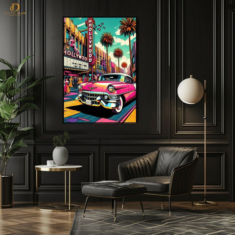 POPART CAR - VINTAGE - Premium Wall Art