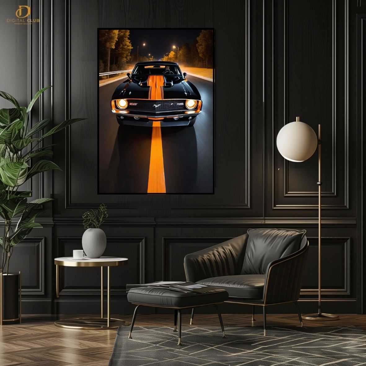 Mustang- Car- Premium Wall Art - Art Digital Club