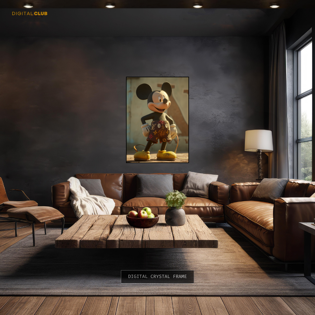 Mickey Mouse Lv Shorts Premium Wall Art