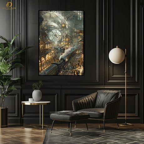 VINTAGE TRAIN - TRENDY - Premium Wall Art