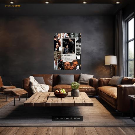 The Godfather Brando & Alpacino Premium Wall Art