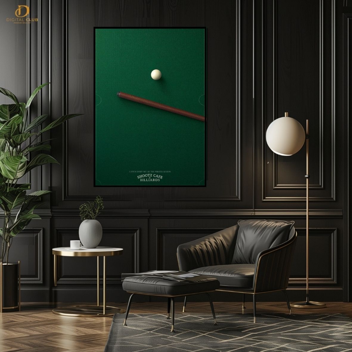Billiards Table - Artwork -Premium Wall Art