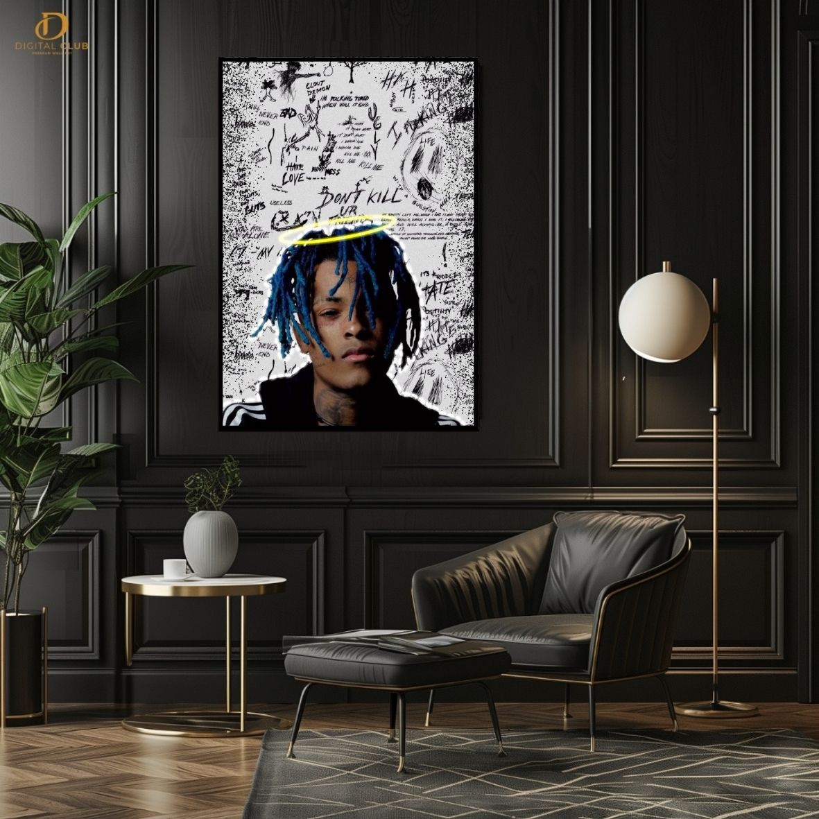 XXX Tentacion - Music  - Premium Wall Art