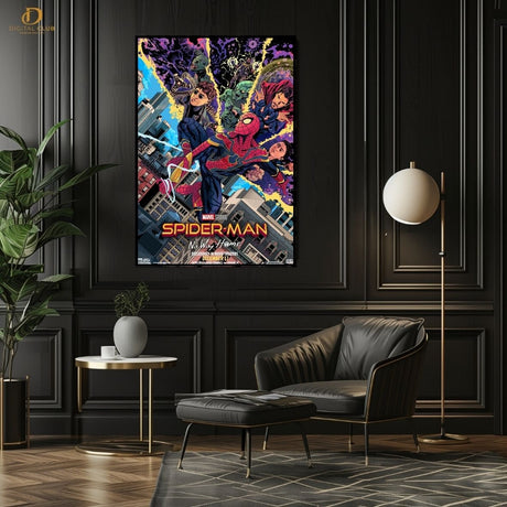 SpiderMan No Way Home- Movie - Premium Wall Art