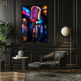 MIC - SINGING- Premium Wall Art